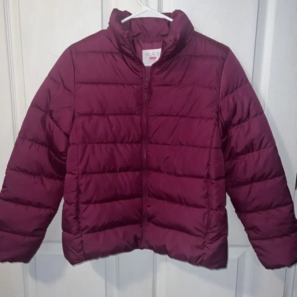 CHILDREN’S PLACE Size XXL/16 Girls Puffer Winter Jacket‎ Pretty Burgundy Color
